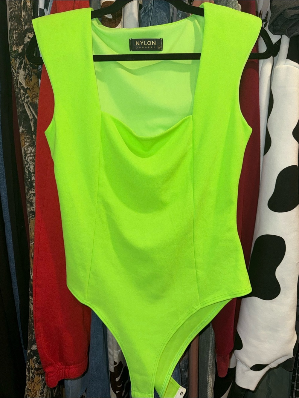Neon Green One-Piece Bodysuit